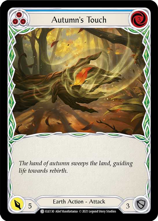 Autumn's Touch (Blue) [ELE130] 1st Edition Normal - Duel Kingdom
