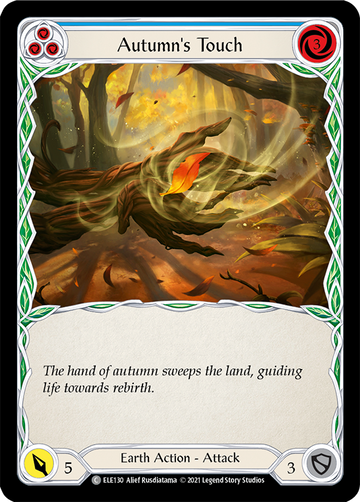 Autumn's Touch (Blue) [ELE130] 1st Edition Normal - Duel Kingdom