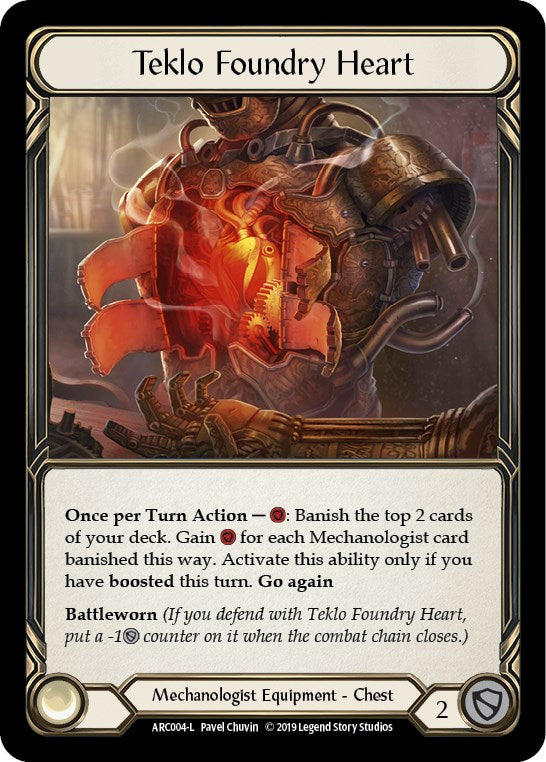 Teklo Foundry Heart [ARC004] (Arcane Rising) Unlimited Edition Rainbow Foil