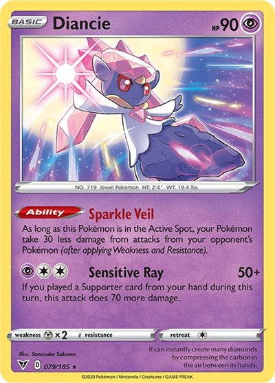 Diancie  [079/185] [SWSH04: Vivid Voltage] - Duel Kingdom