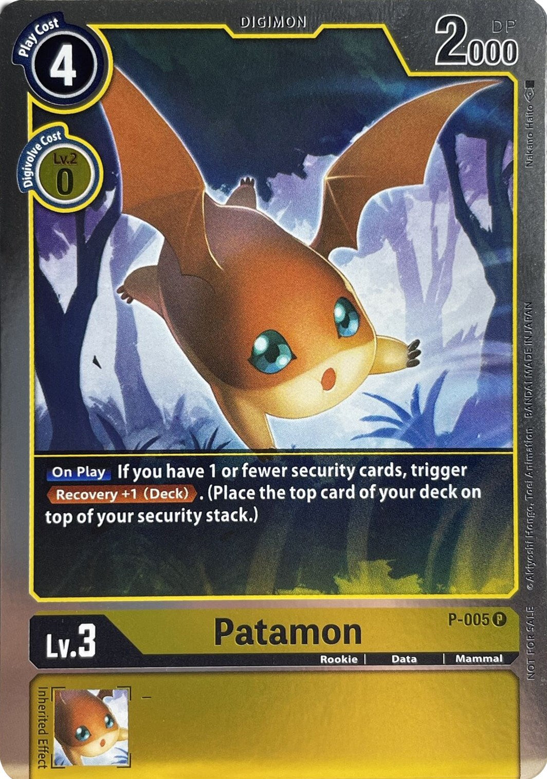 Patamon - P-005 [P-005] [Digimon Promotion Cards] Foil