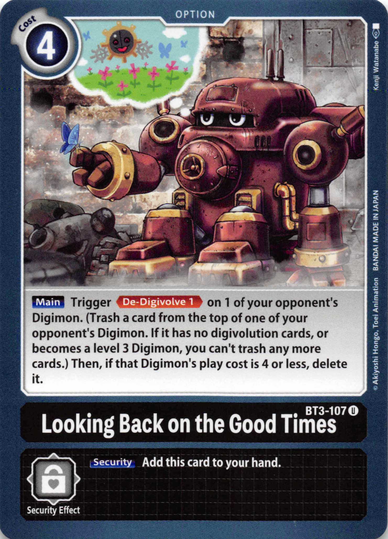 Looking Back on the Good Times [BT3-107] [Release Special Booster] Normal