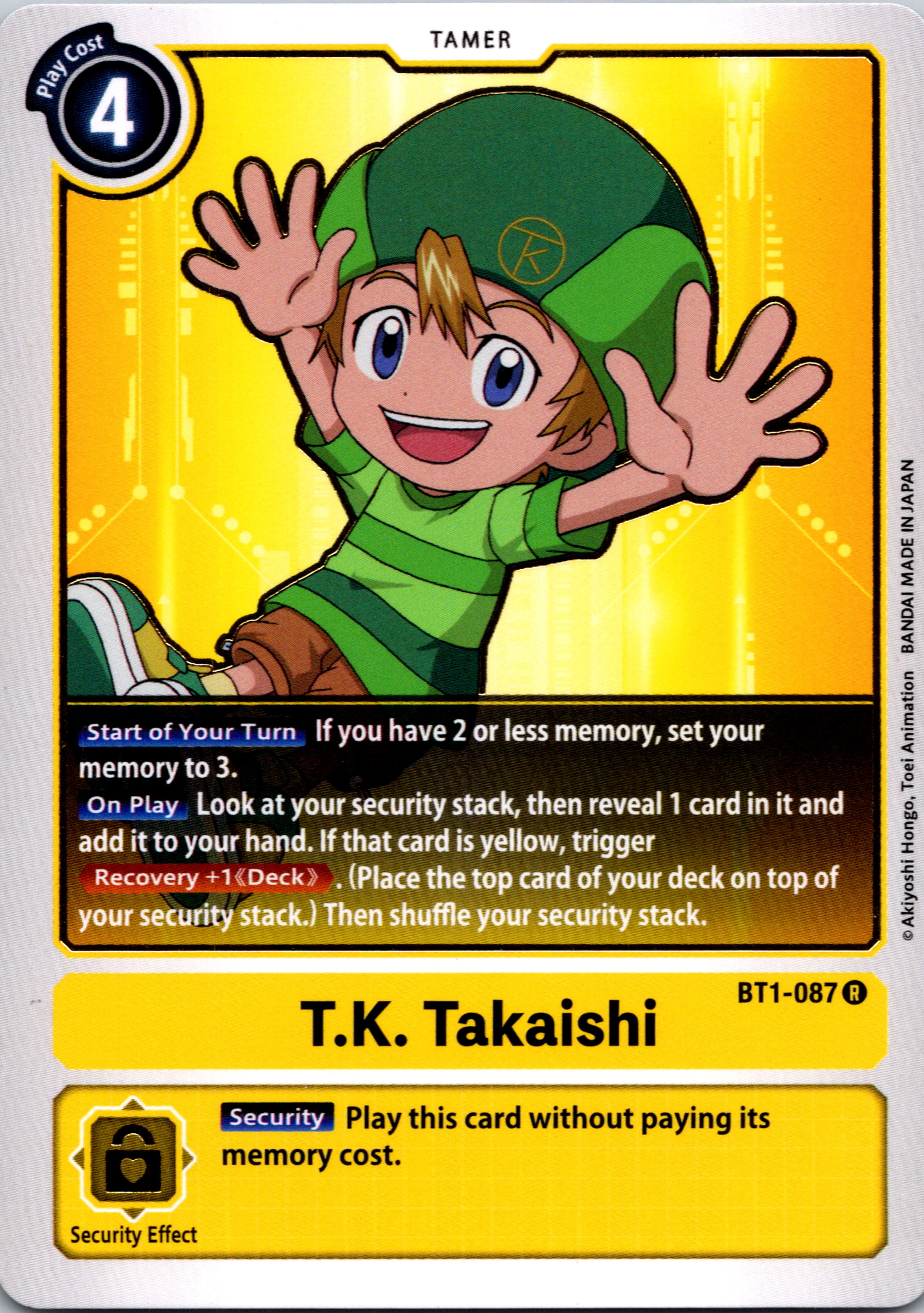 T.K. Takaishi [BT1-087] [Release Special Booster] Normal