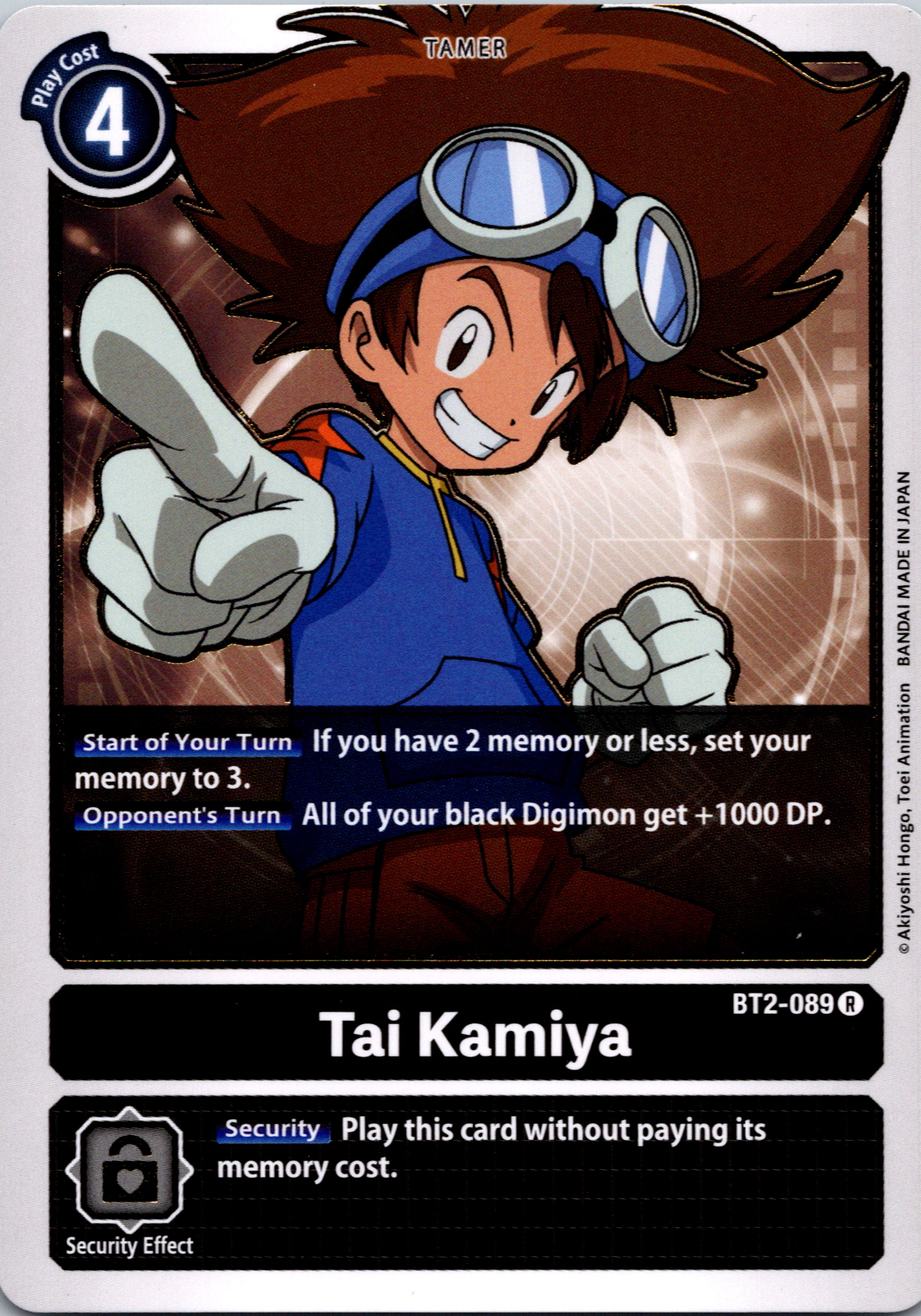 Tai Kamiya - BT2-089 [BT2-089] [Release Special Booster] Normal