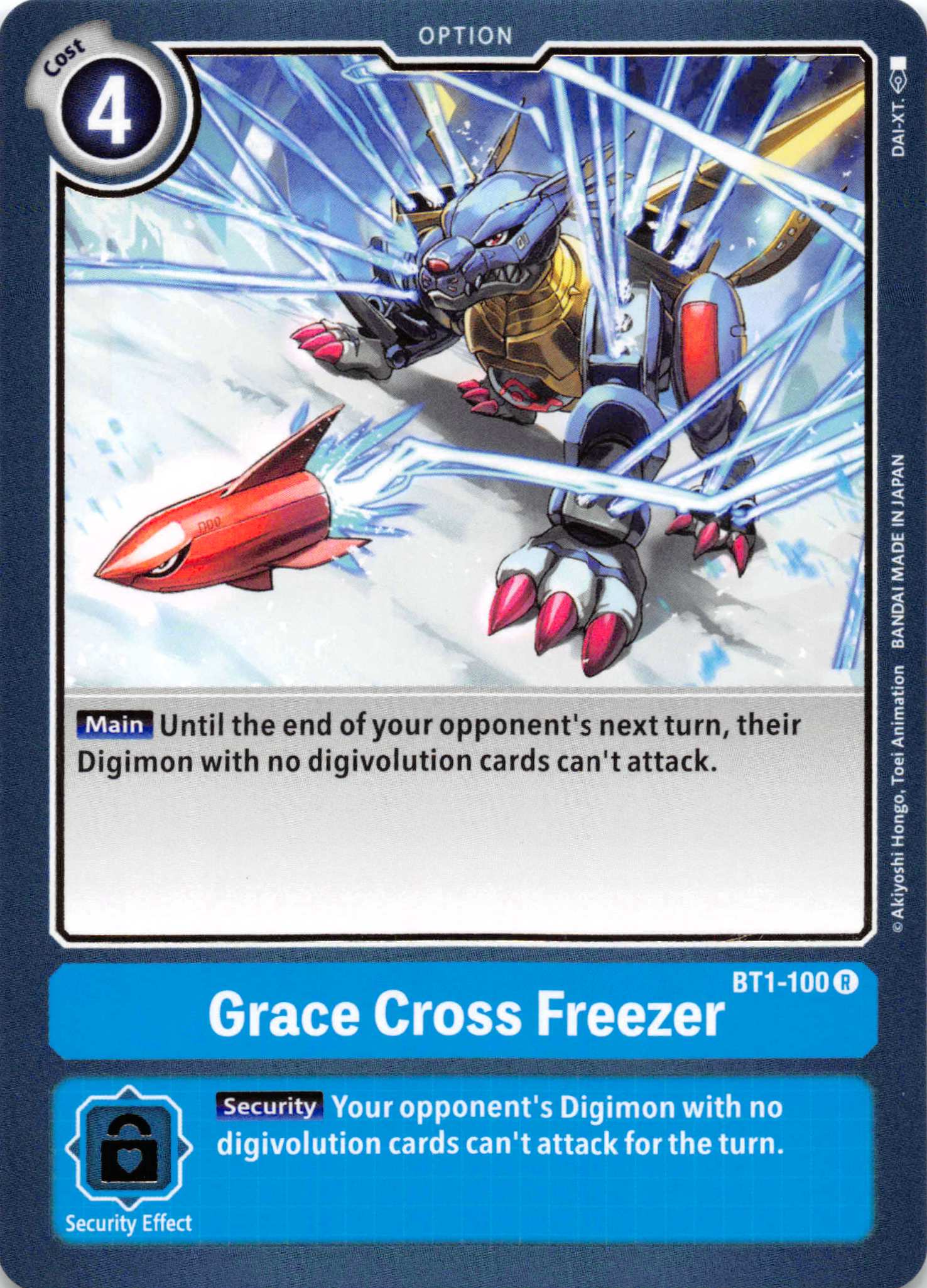 Grace Cross Freezer [BT1-100] [Release Special Booster] Normal