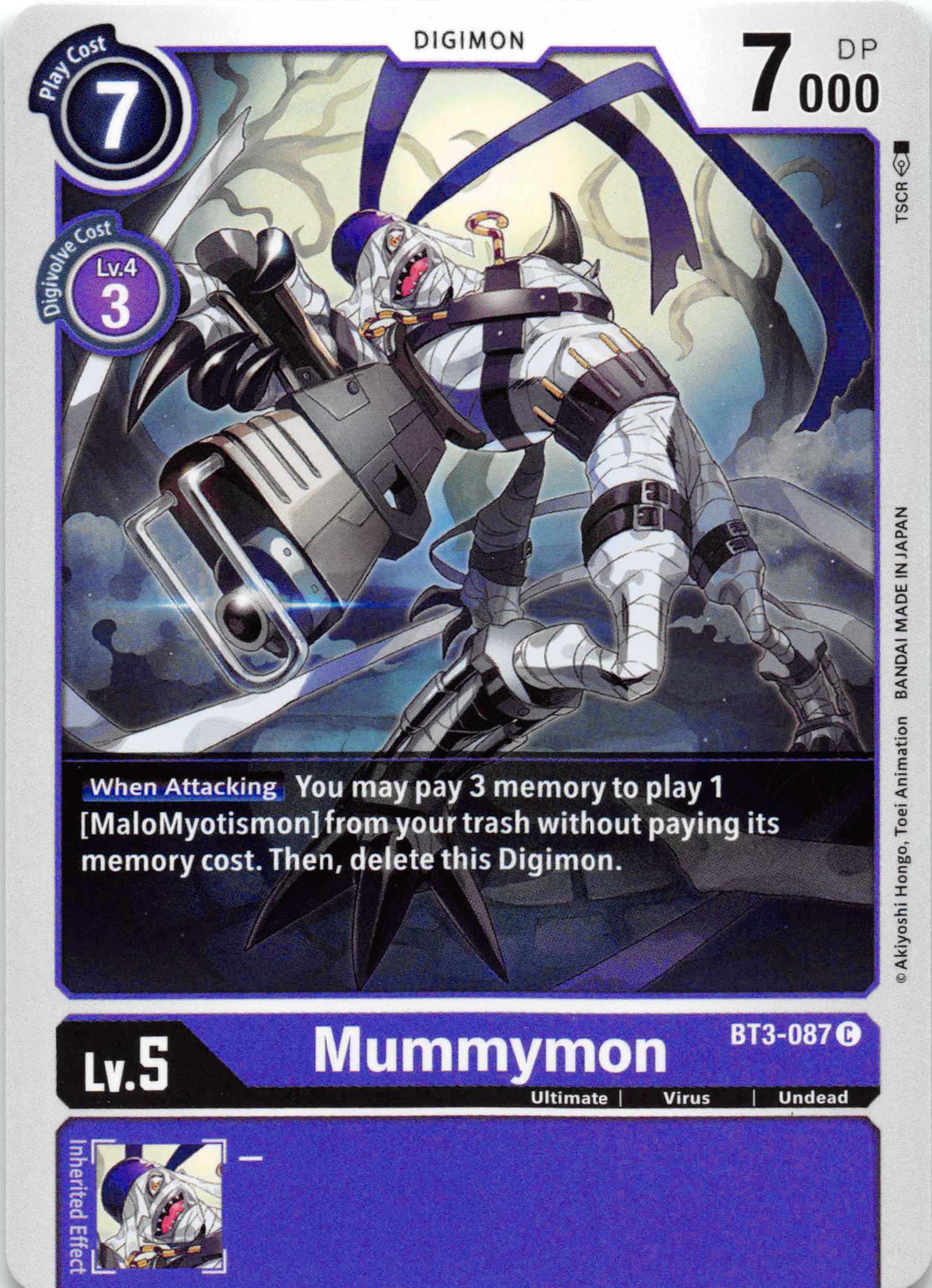 Mummymon [BT3-087] [Release Special Booster] Normal