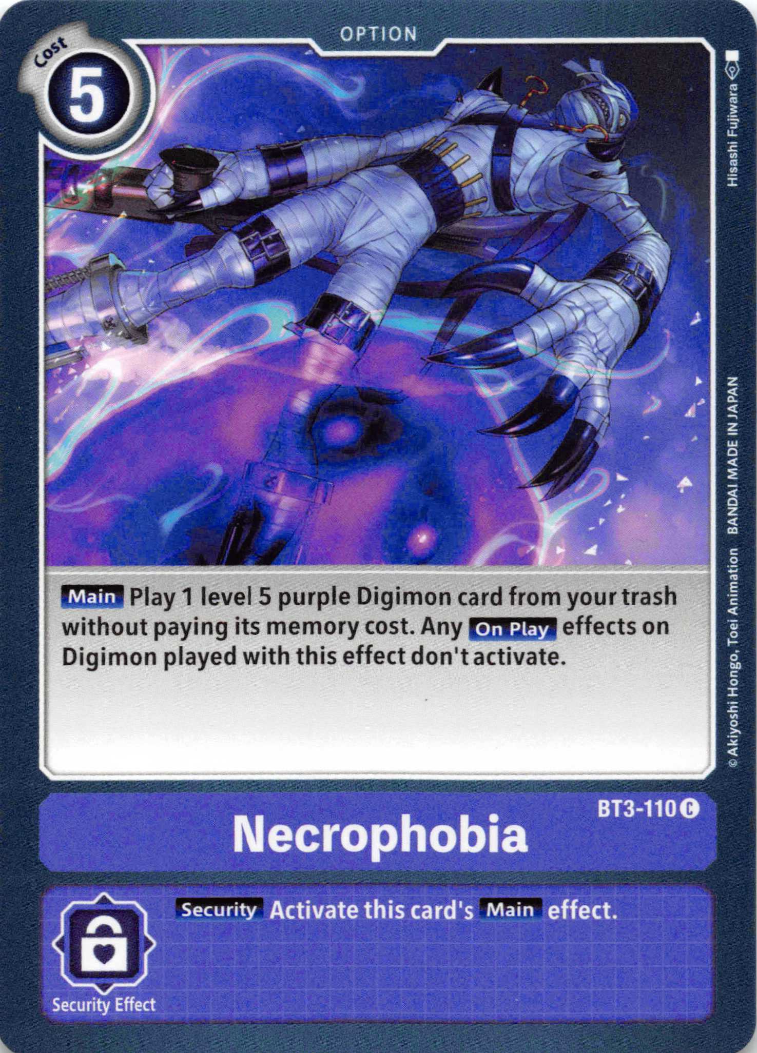 Necrophobia [BT3-110] [Release Special Booster] Normal