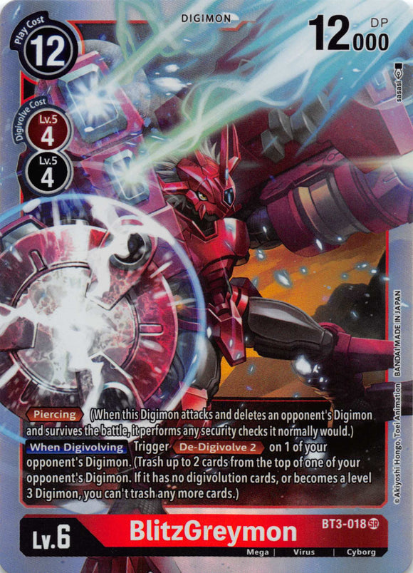 BlitzGreymon [BT3-018] [Release Special Booster] Foil