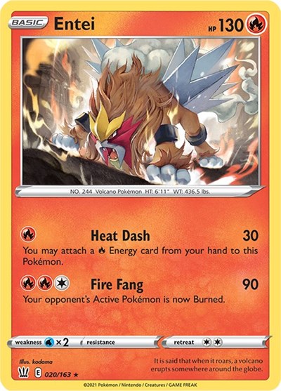 Entei [SWSH05: Battle Styles] - Duel Kingdom