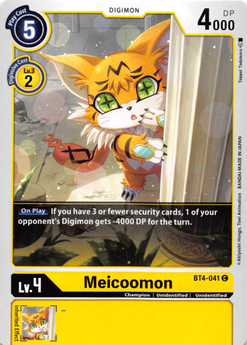 Meicoomon [BT4-041] [Great Legend] Normal