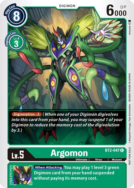 Argomon - BT2-047 (Official Tournament Pack Vol.2) [BT2-047] [Release Special Booster] Normal