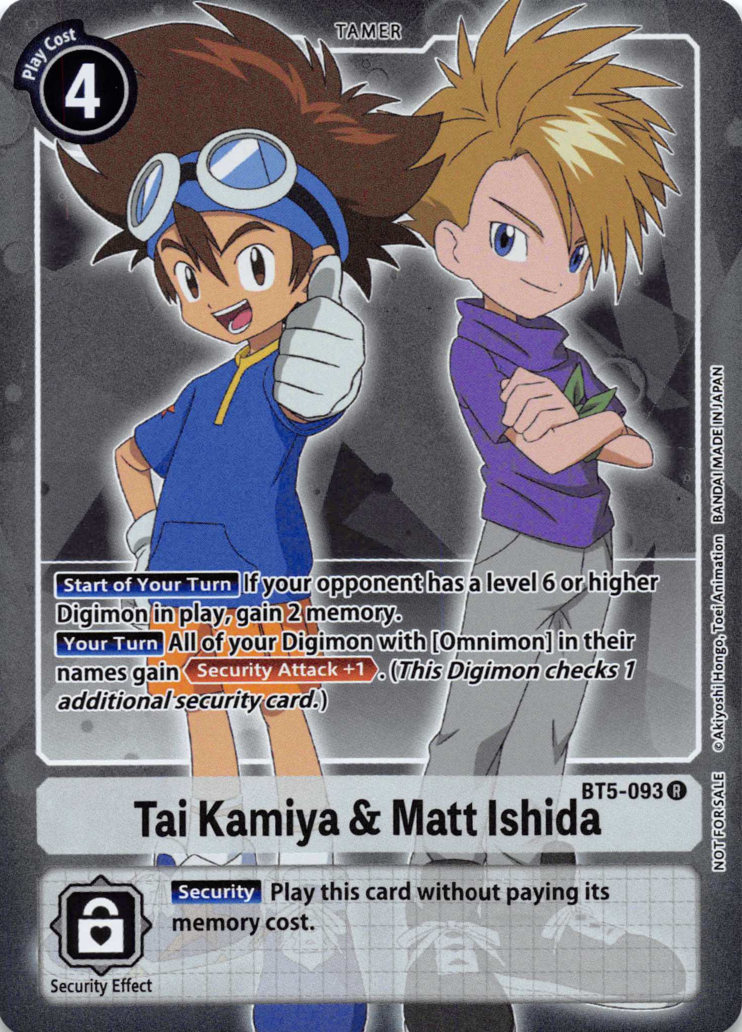 Tai Kamiya & Matt Ishida (Box Topper) [BT5-093] [Battle of Omni] Foil