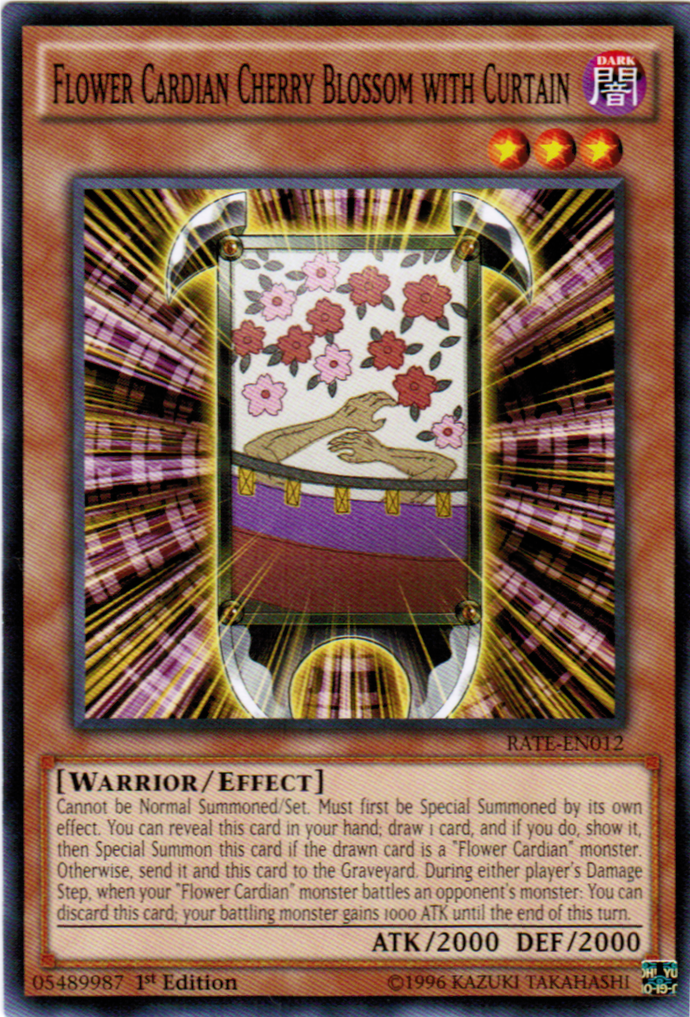 Flower Cardian Cherry Blossom with Curtain [RATE-EN012] Common - Duel Kingdom
