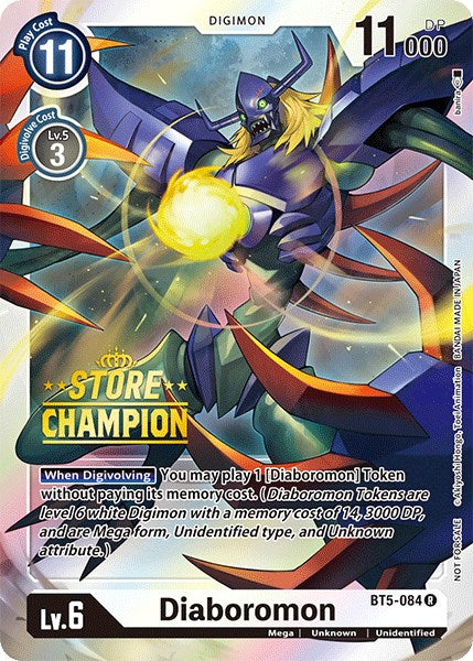 Diaboromon - BT5-084 (Store Champion) [BT5-084] [Battle of Omni] Foil