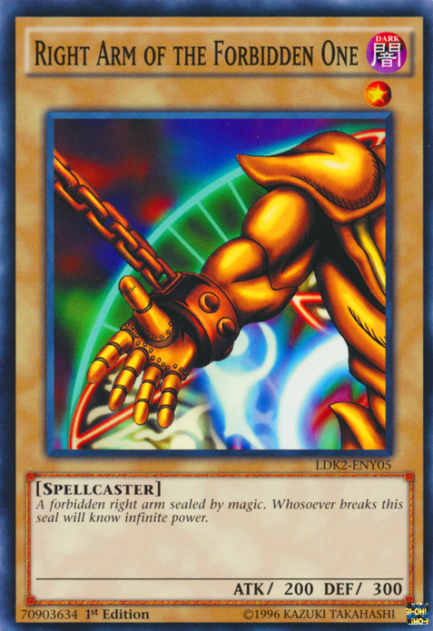 Right Arm of the Forbidden One [LDK2-ENY05] Common - Duel Kingdom