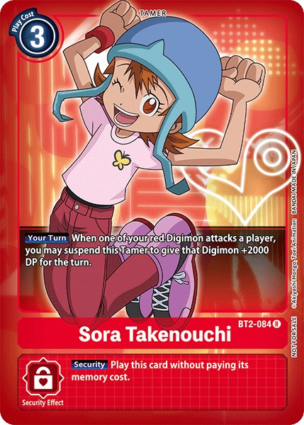 Sora Takenouchi (Official Tournament Pack Vol.3) [BT2-084] [Release Special Booster] Normal