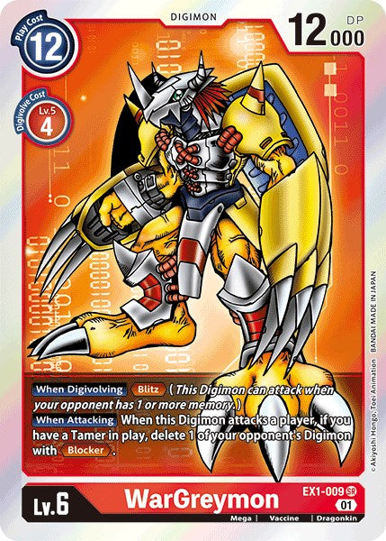 WarGreymon [EX1-009] [Classic Collection] Foil