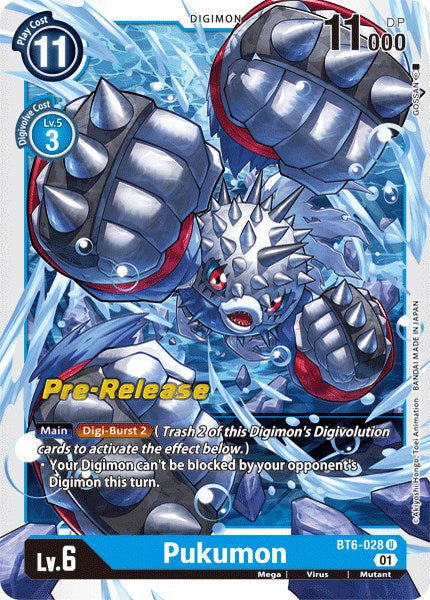 Pukumon [BT6-028] [Double Diamond Pre-Release Cards] Foil