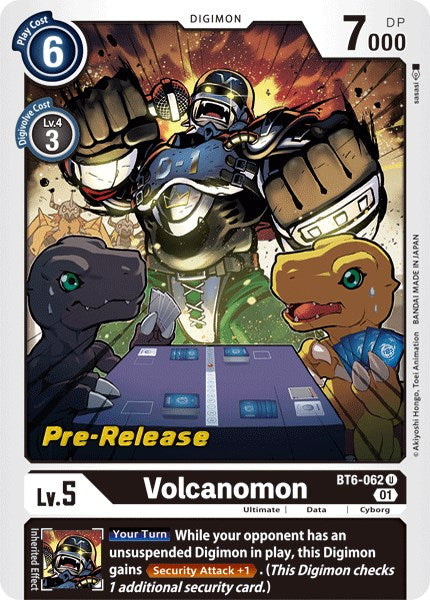 Volcanomon [BT6-062] [Double Diamond Pre-Release Cards] Normal