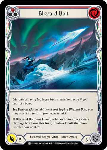 Blizzard Bolt (Red) [ELE044] 1st Edition Normal - Duel Kingdom