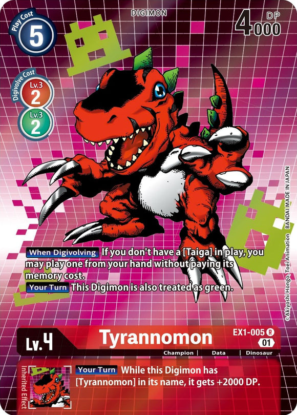 Tyrannomon (Alternate Art) [EX1-005] [Classic Collection] Foil