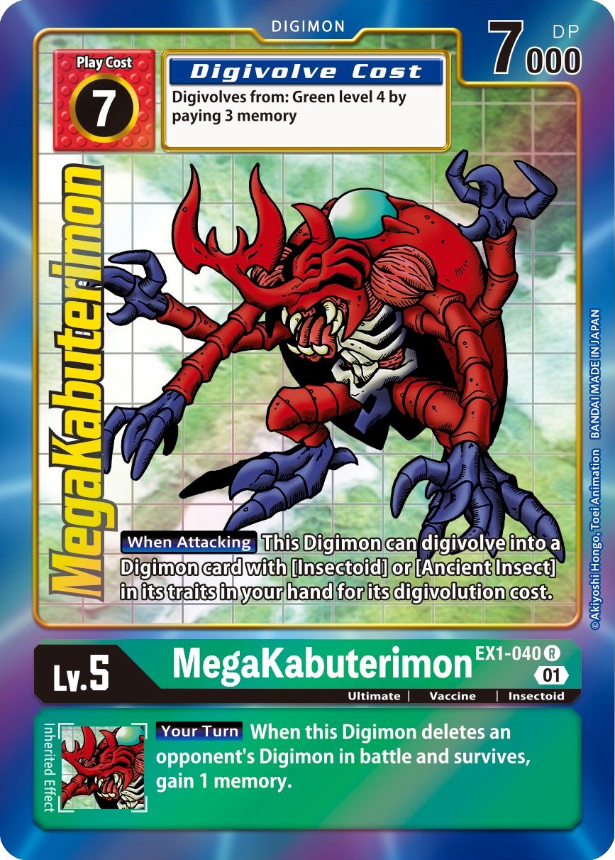 MegaKabuterimon (Alternate Art) [EX1-040] [Classic Collection] Foil