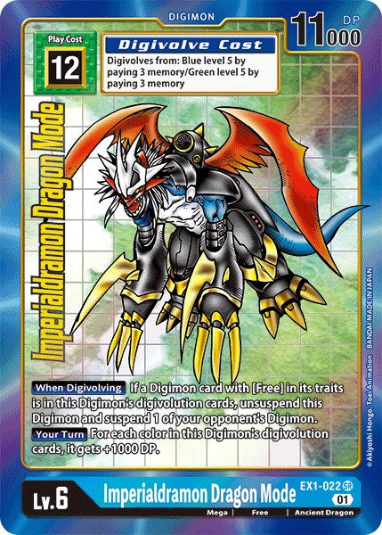 Imperialdramon Dragon Mode (Alternate Art) [EX1-022] [Classic Collection] Foil