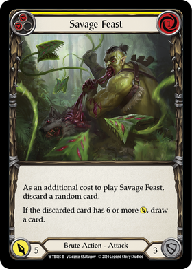 Savage Feast (Yellow) [WTR015-R] Alpha Print Normal - Duel Kingdom
