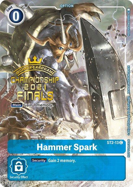 Hammer Spark (2021 Championship Finals Tamer's Evolution Pack) [ST2-13] [Starter Deck 02: Cocytus Blue] Foil