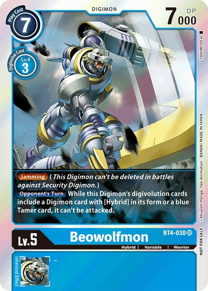 Beowolfmon (Event Pack 2) [BT4-030] [Great Legend] Foil