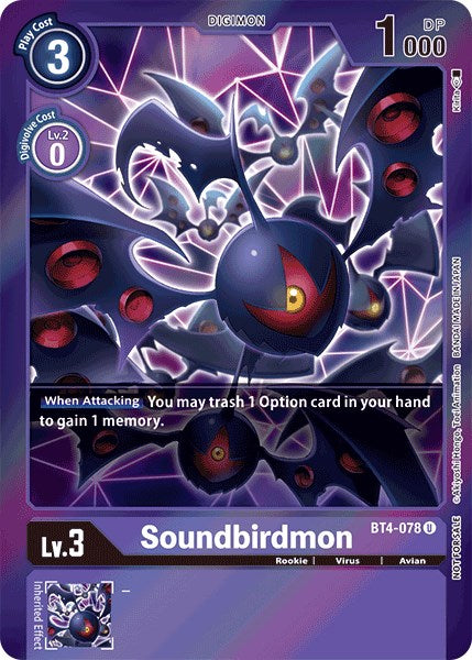 Soundbirdmon (Event Pack 2) [BT4-078] [Great Legend] Foil