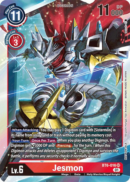 Jesmon (Event Pack 2) [BT6-016] [Double Diamond] Foil