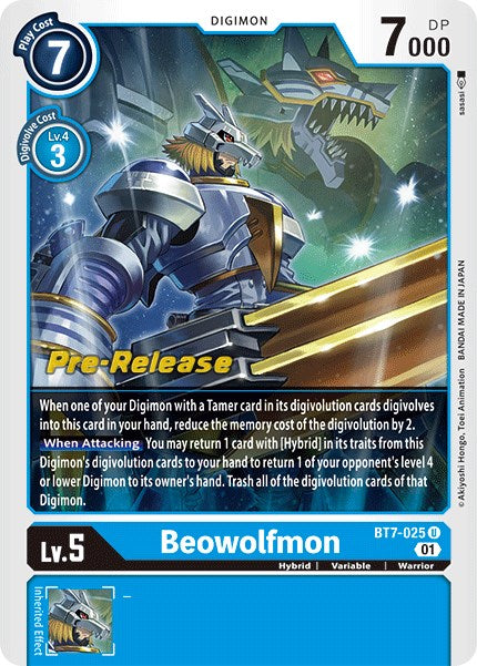 Beowolfmon [BT7-025] [Next Adventure Pre-Release Cards] Normal