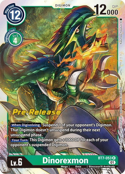 Dinorexmon [BT7-053] [Next Adventure Pre-Release Cards] Normal