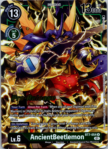 AncientBeetlemon [BT7-054 R] [Next Adventure Pre-Release Cards] Foil