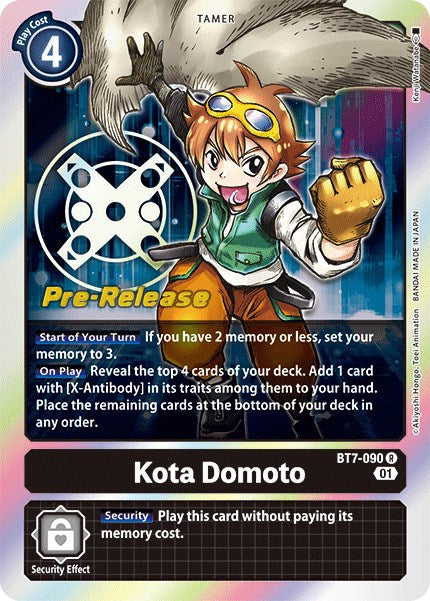 Kota Domoto [BT7-090] [Next Adventure Pre-Release Cards] Foil