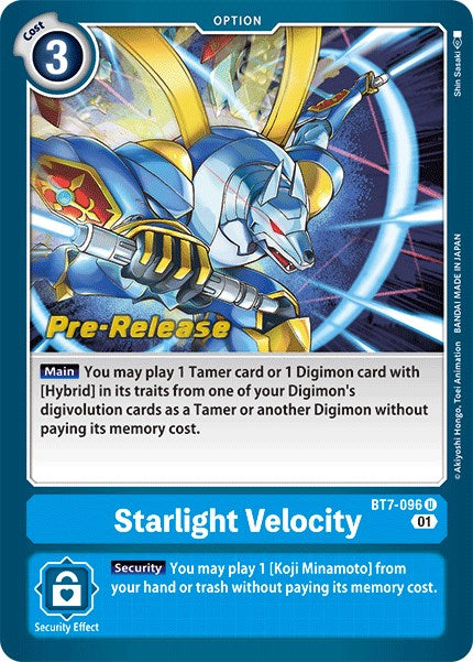 Starlight Velocity [BT7-096] [Next Adventure Pre-Release Cards] Foil