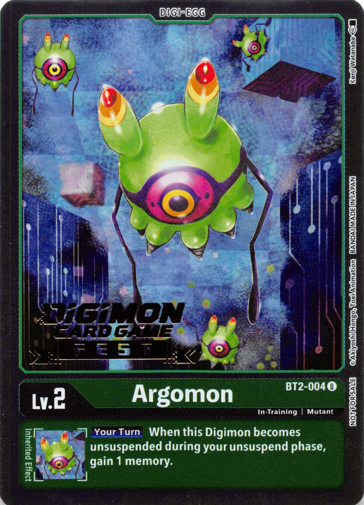 Argomon - BT2-004 (Digimon Card Game Fest 2022) [BT2-004] [Release Special Booster] Foil