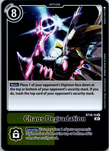 Chaos Degradation [ST10-14] [Starter Deck 10: Parallel World Tactician] Foil