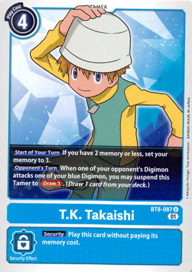 T.K. Takaishi [BT8-087] [New Awakening] Normal