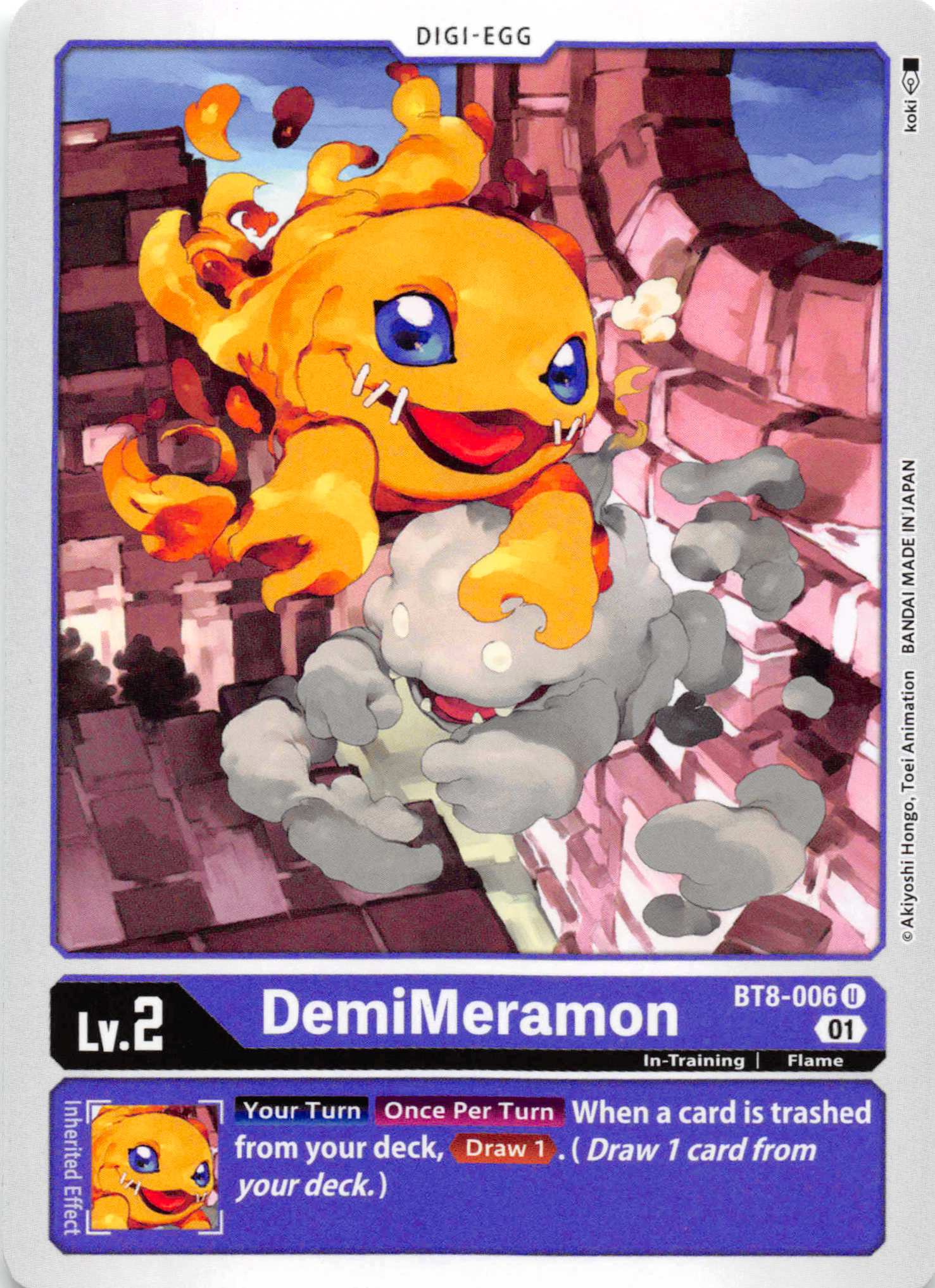 DemiMeramon [BT8-006] [New Awakening] Normal