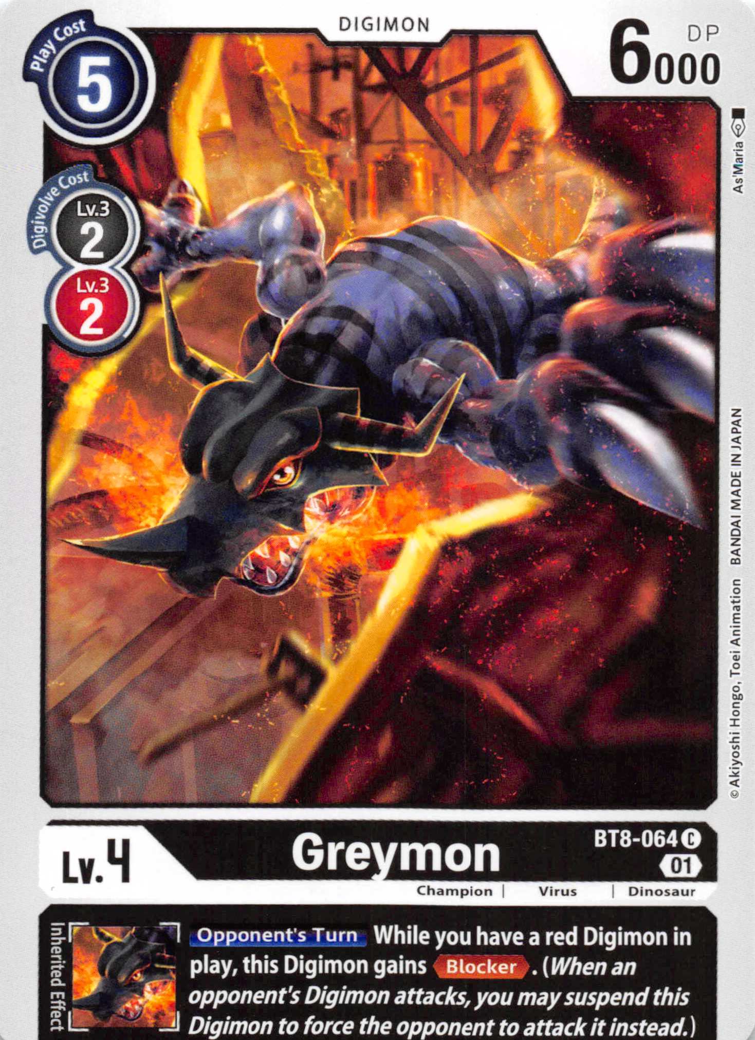 Greymon [BT8-064] [New Awakening] Normal