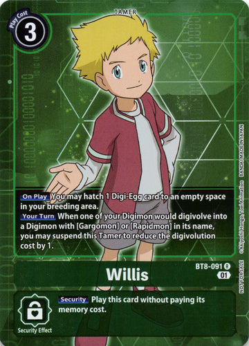 Willis (Box Topper) [BT8-091] [New Awakening] Foil