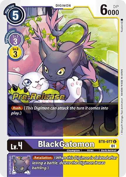 BlackGatomon [BT8-077] [New Awakening Pre-Release Cards] Normal