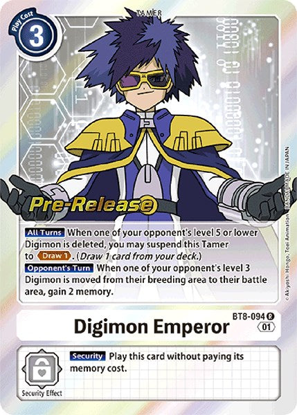 Digimon Emperor [BT8-094] [New Awakening Pre-Release Cards] Normal