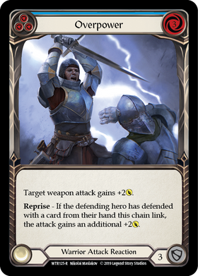 Overpower (Blue) [WTR125-R] Alpha Print Normal - Duel Kingdom
