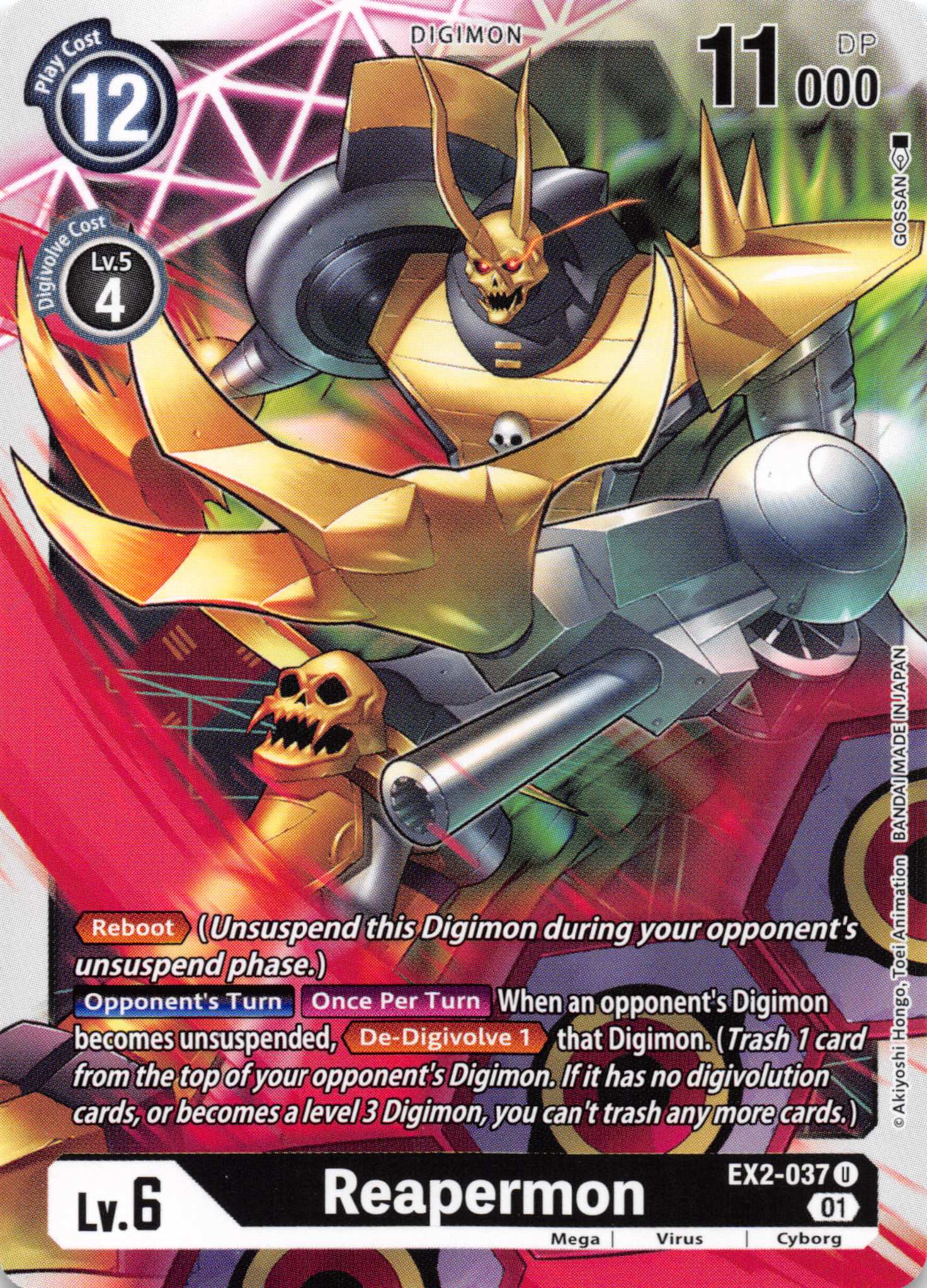 Reapermon [EX2-037] [Digital Hazard] Normal