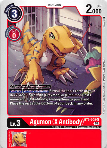 Agumon (X Antibody) [BT9-008] [X Record] Normal