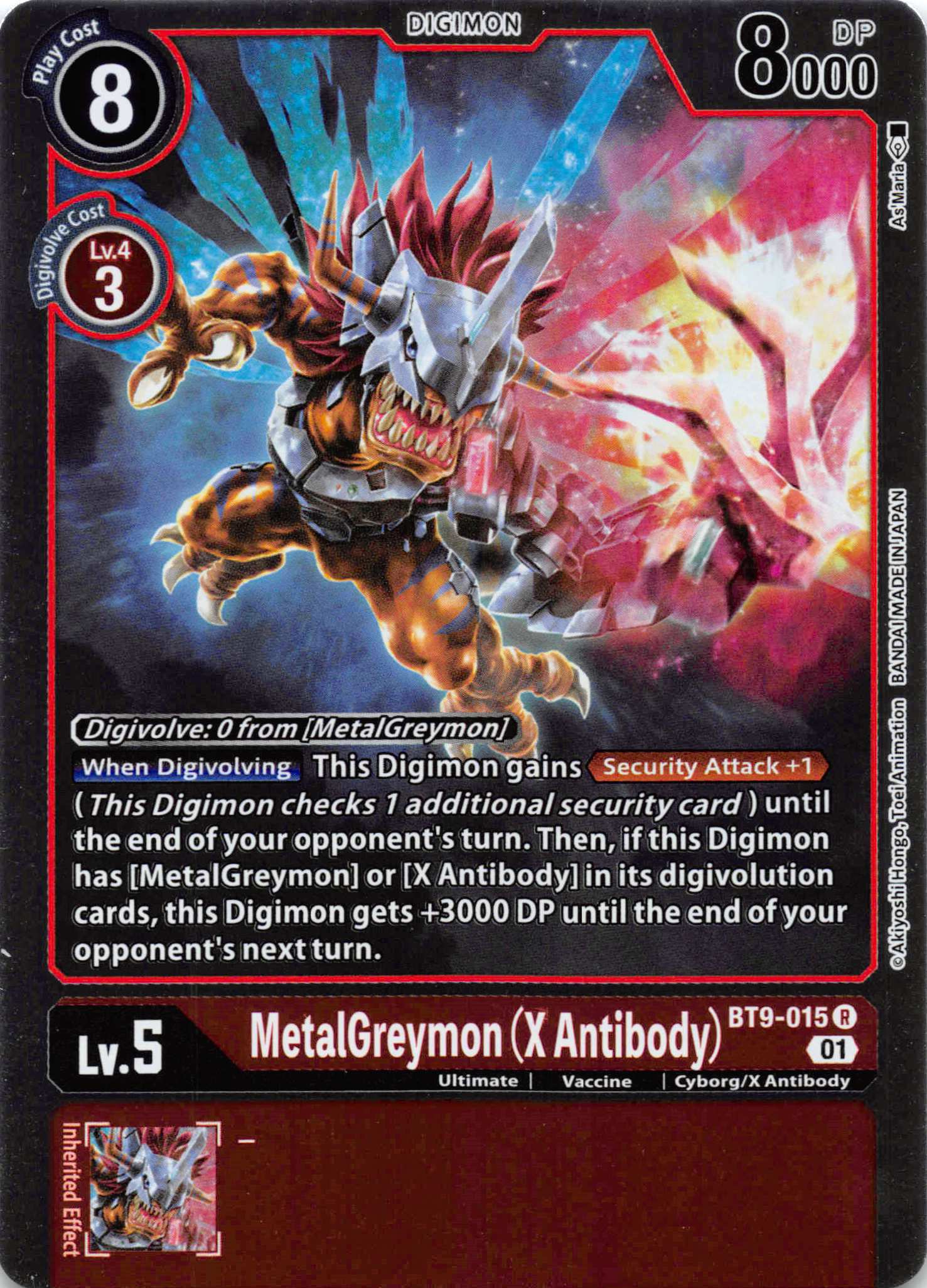 MetalGreymon (X Antibody) [BT9-015] [X Record] Foil