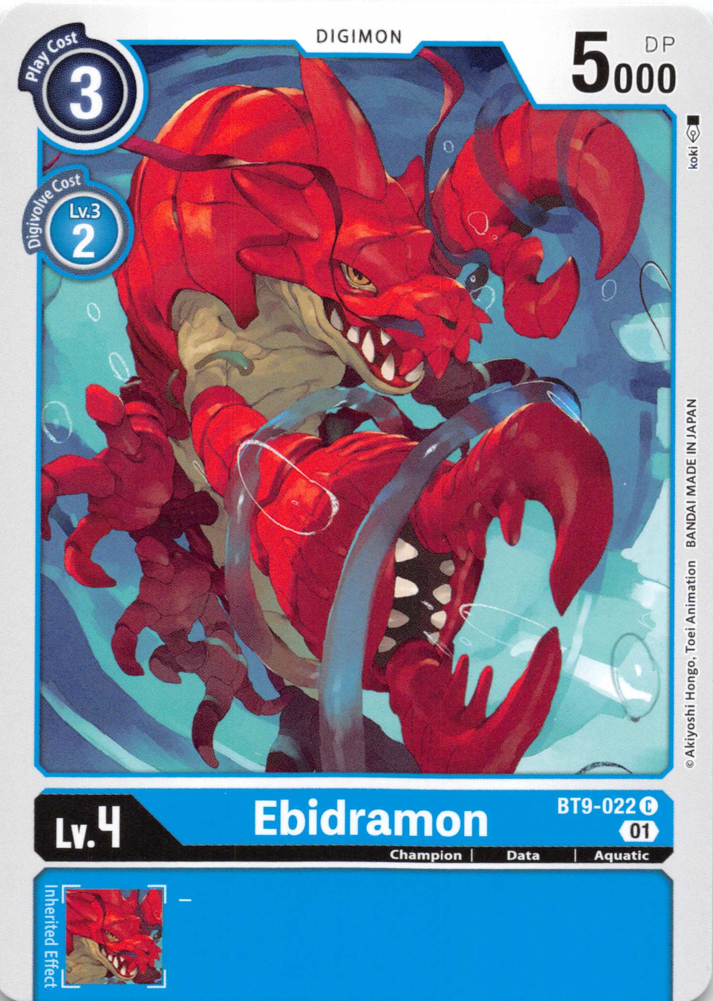 Ebidramon [BT9-022] [X Record] Normal